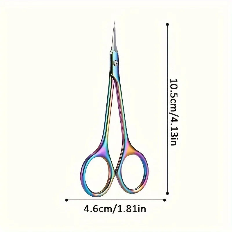 Manicure Scissors for Nail Care Stainless Steel Handle Cuticle Nipper Dead Skin Removal Scissors Beauty Tool