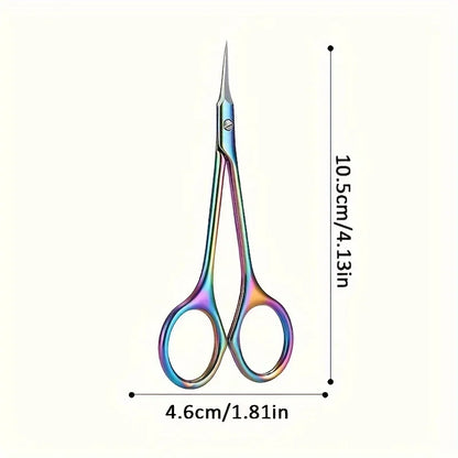 Manicure Scissors for Nail Care Stainless Steel Handle Cuticle Nipper Dead Skin Removal Scissors Beauty Tool