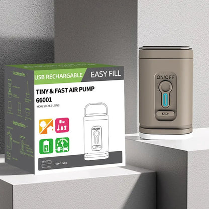 Electric Air Pump Portable Wireless Air Compressor Inflator Deflator Pumps for Inflatable Cushions Air Beds Boat Swimming Ring