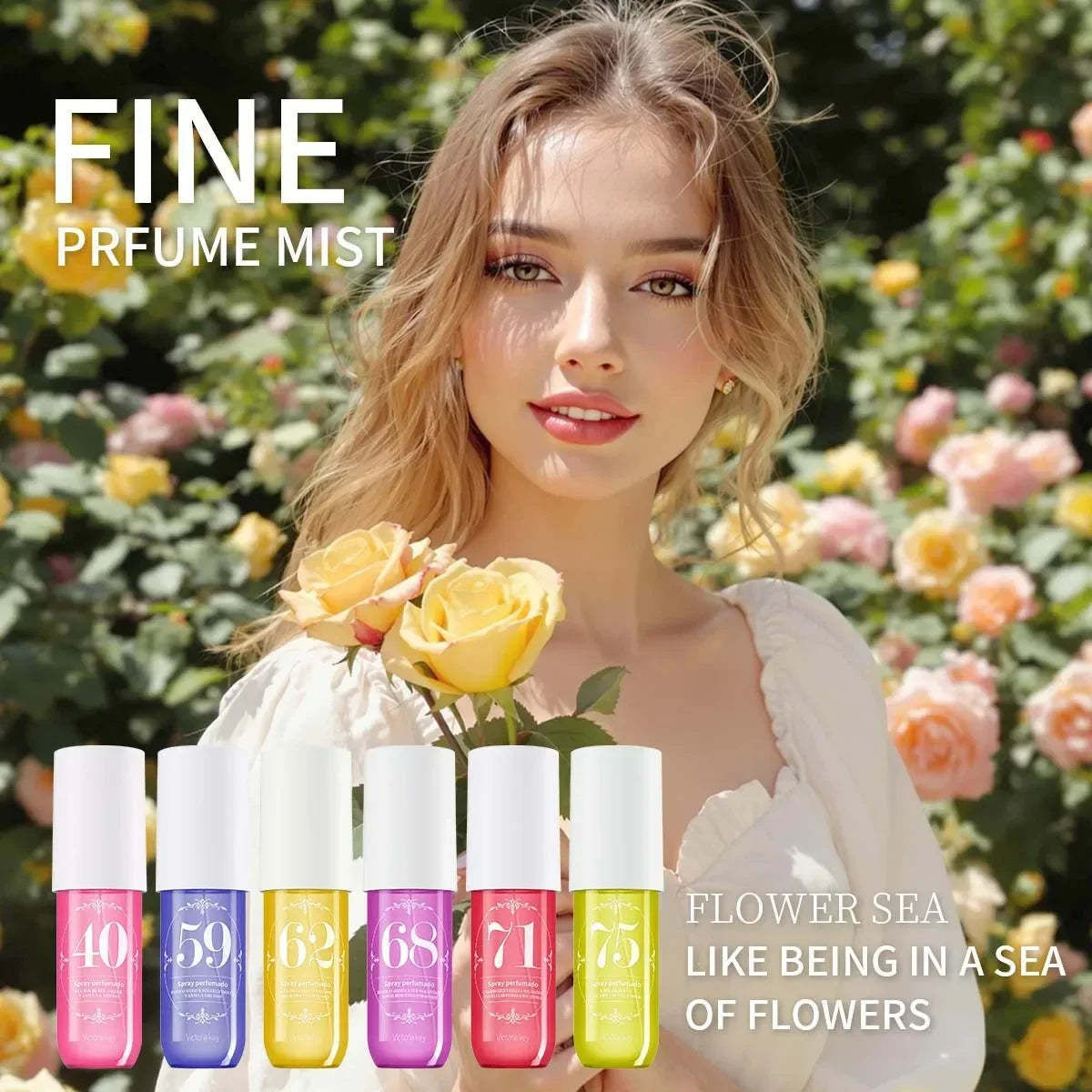 Body fragrance spray Fresh air Scent Long Fruity Non-irritating Portable Liquid Perfume Moisturizes Skin For Men And Women 90ml