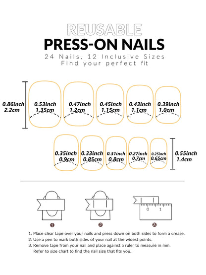 24PCS Press On Nails Short Pink Square Fingertip French Trim Press On Nails Love Design Sweet Nails Glisten Press On Nails