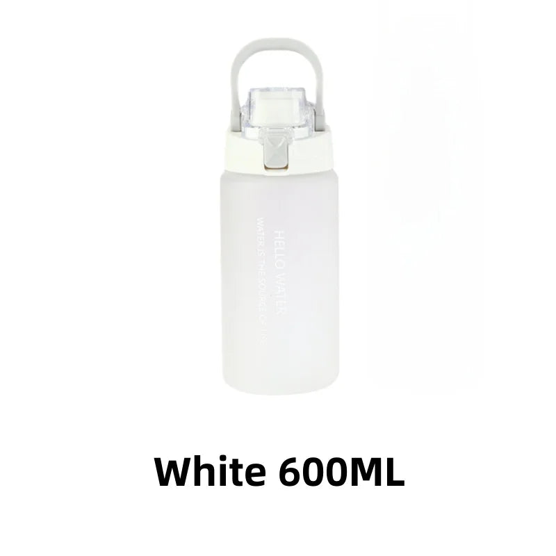 Sports Water Bottle Fitness Water Bottle Portable Outdoor Water Cup Reusable Water Bottle With Flip Top Lid Travel Water Bottle