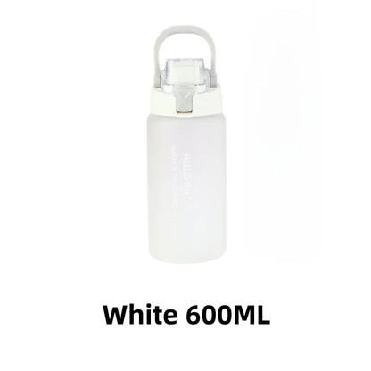 Sports Water Bottle Fitness Water Bottle Portable Outdoor Water Cup Reusable Water Bottle With Flip Top Lid Travel Water Bottle