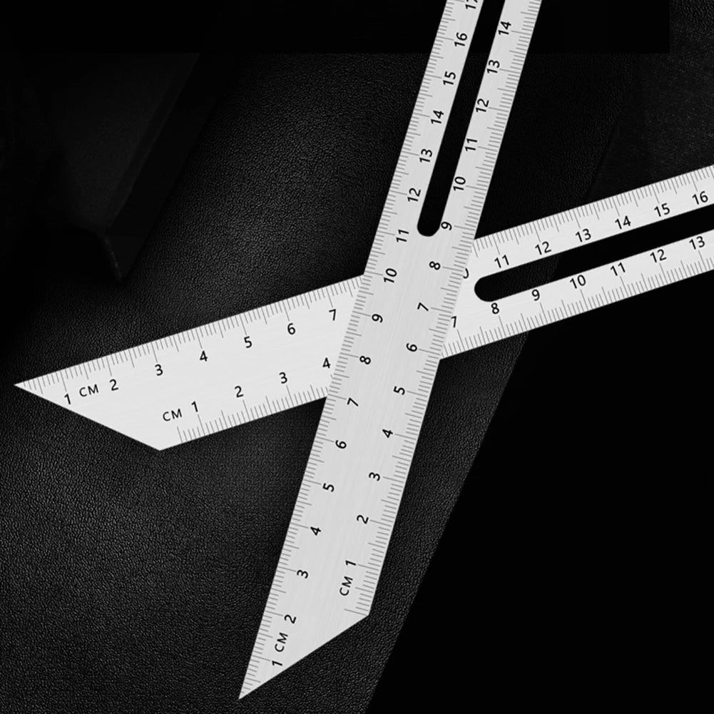 360° Angle Rulers Gauges Tri Square Sliding T-Bevel with Wooden Handle Level Measuring Tool Wooden Marking Gauge Protractor