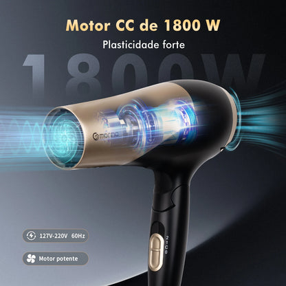 Hair dryer, hair dryer, 110 Hair Dryer V-127V 1900W Black/Golden, electric hair dryer