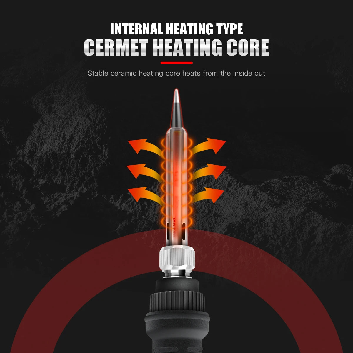 JCD 80W Electric Soldering Iron Adjustable Temperature Replaceable Soldering Iron Head Soldering Iron Pen Welding Kit 908S