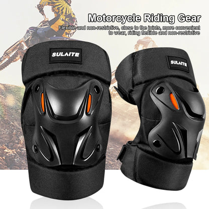 Adjustable Knee Protector Elbow Pads Motorcycle Motocross Outdoor Sport Riding Cycling Anti-fall Knee Pads Kneepad Brace Support