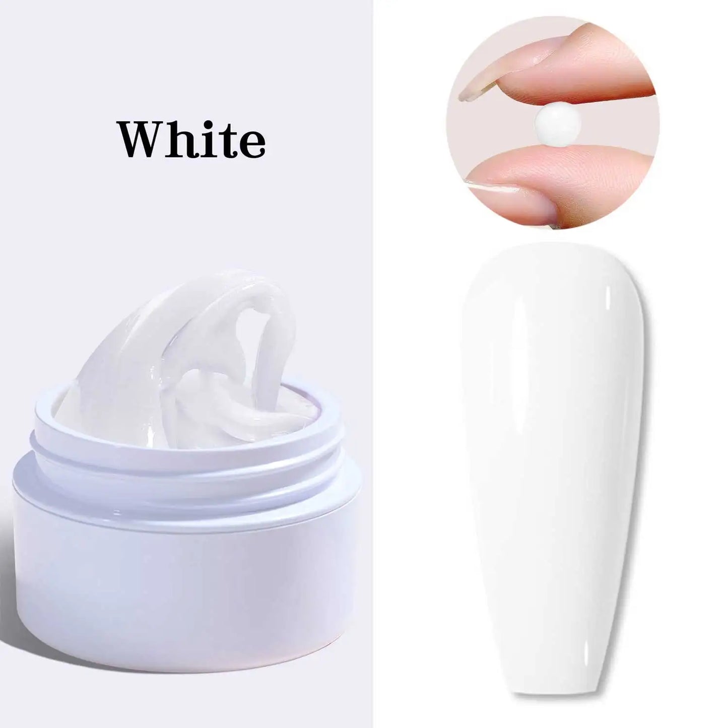 5/15ml Clear Non-Stick Hand Extension Gel Nail Polish 3D Shaping/Sculpting/Carving UV/LED Gel Milky Jelly Hard Gel Manicure DIY