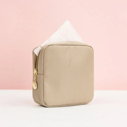 Fashion Multicolor Sanitary Pad Bags Home Organization Portable Pad Pouch Makeup Bags