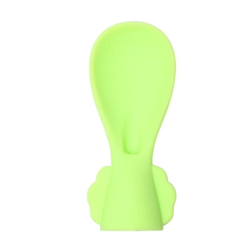 Silicone Baby Pouches Spoon Reusable Weaning Spoons Feeding Spoon Head