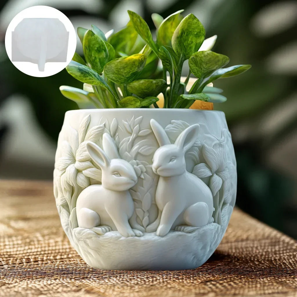 Church relief succulent plant flowerpot resin silicone mold house church storage box mold tower church cross relief gypsum molds