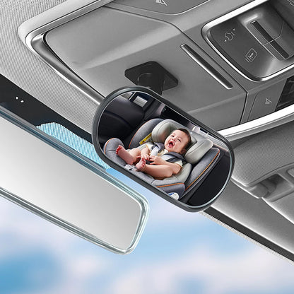 Baby Car Mirror Adhesive Mount Wide Angle Backseat Monitor Automotive Rearview Baby Observation Mirror Car Interior Accessories