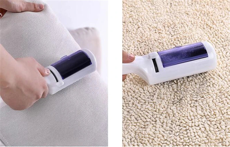 Clothing Dust Hair Removal Roller Cleaner Brush Suction Sweeper For Home Travel Portable Coat Cleaning Lint Sticking Roller