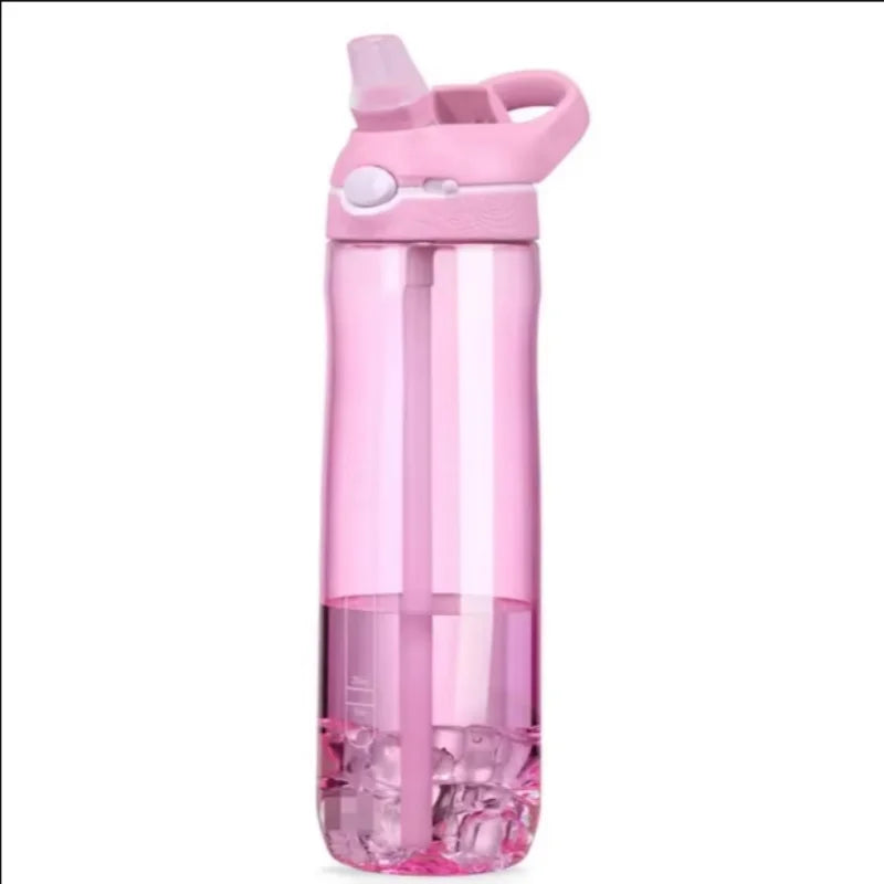 750ml Sports Water Bottle - Hydration On-the-go with Convenient Straw, Perfect for Camping, Hiking BPA-Free and Safe