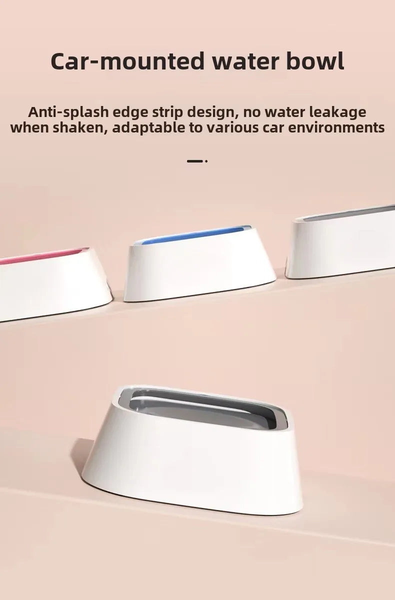 Pet bowl Dog water bowl Non-wet mouth floating bowl anti-spill cat water dispenser anti-splash dog bowl