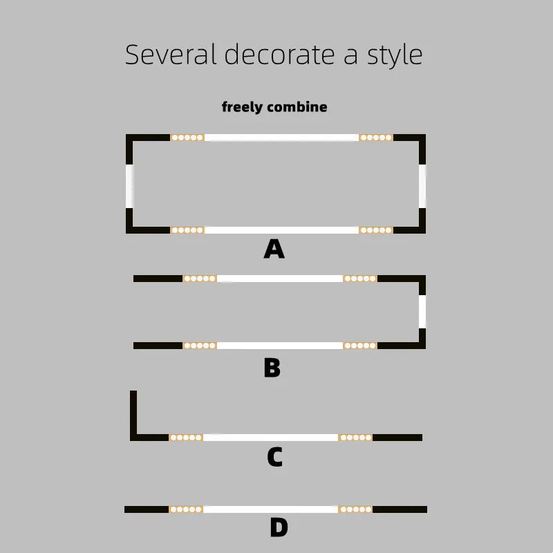 Magnetic Track Light Grille Flood Lamp Modern Embedded Flexible Linear Fixture LED Spotlight DC48V Ceiling Indoor Living