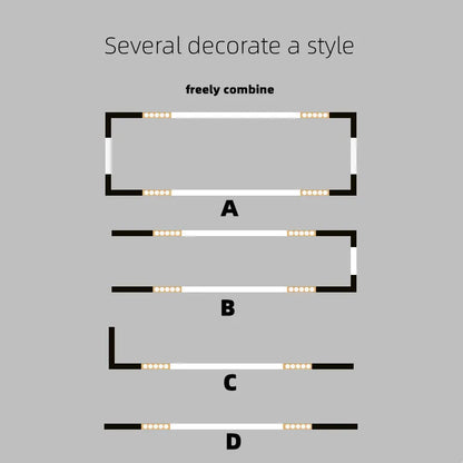 Magnetic Track Light Grille Flood Lamp Modern Embedded Flexible Linear Fixture LED Spotlight DC48V Ceiling Indoor Living