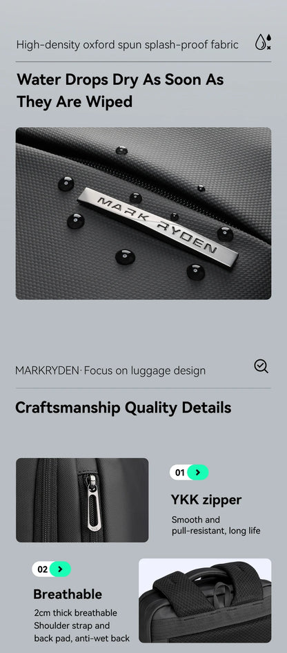 Mark Ryden business backpack 23L bookbags school backpack back to school backpack student back to school supplies