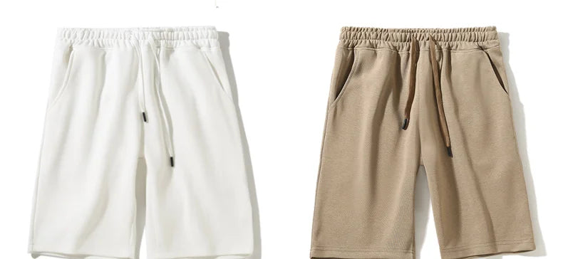 Summer Men Shorts.Drawstring Waist Gym Fitness Sweat Short.Straight Loose Workout Joggers