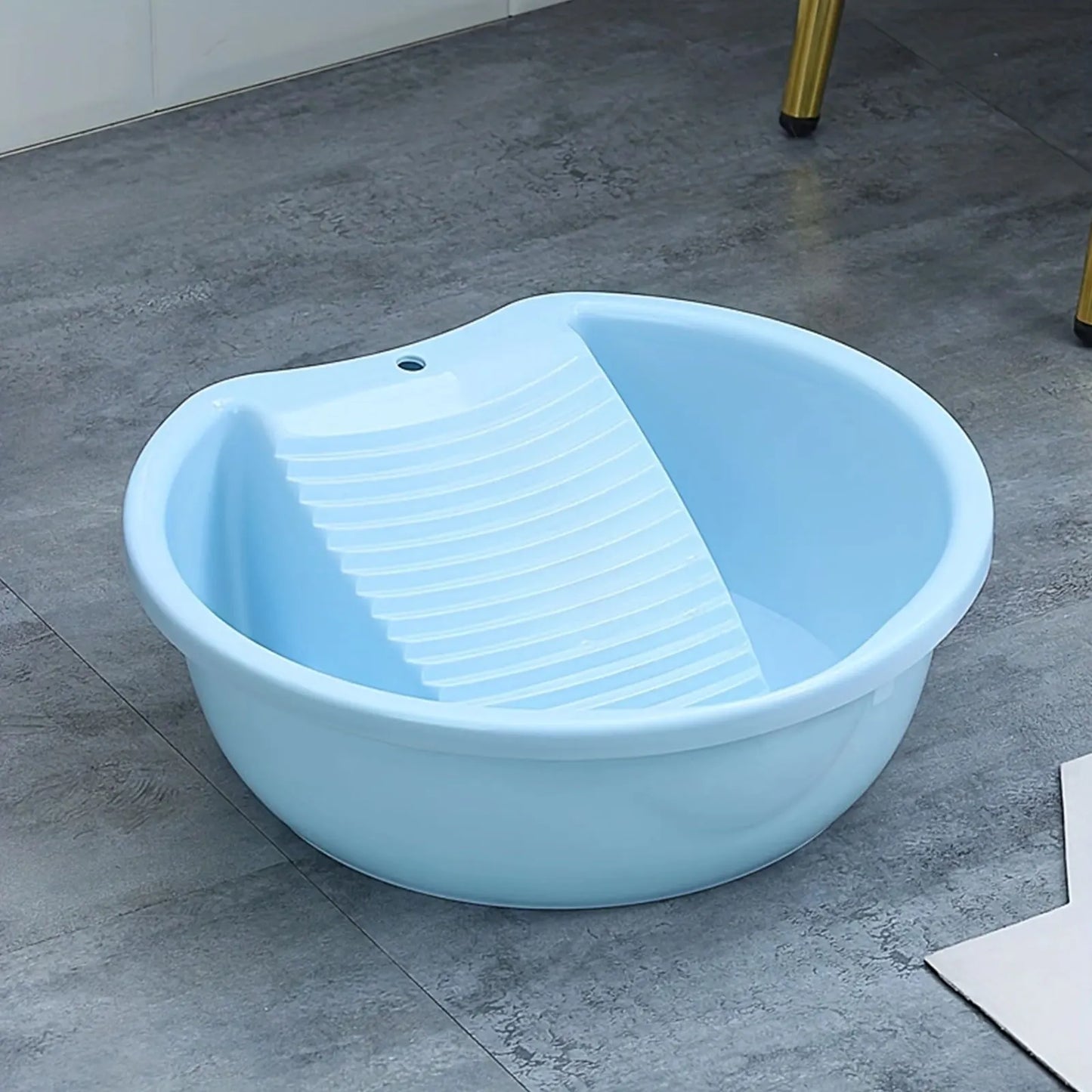 Washboard Basin Convenient Non Slip Plastic Washboard Washing Clothes Laundry Basin for Clothes T Shirts Blouses Socks Hand Wash