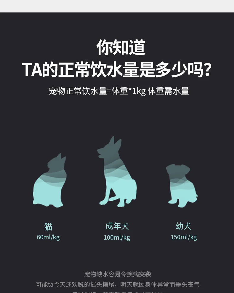 Cat water dispenser, dog drinking water, pet automatic feeder, dog feeding water, cat water bowl artifact