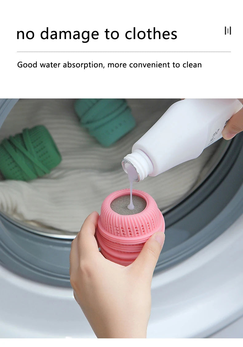 Reusable Clothes and Hair Cleaning Tool, Pet Hair Remover, Washing Machine Cat Hair Catcher, Laundry Ball, Silicone