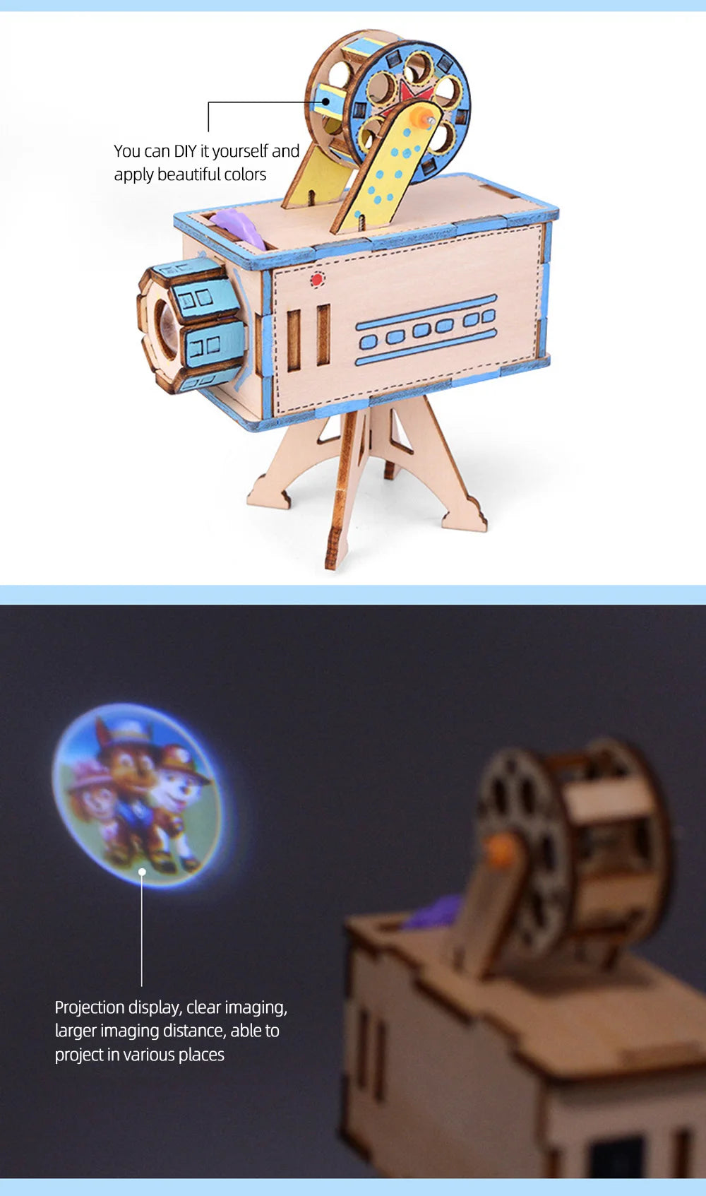 DIY Projector DIY Science Experiment Kit & Education Model Toy Physics Science Toys For Children Gift Toy Project
