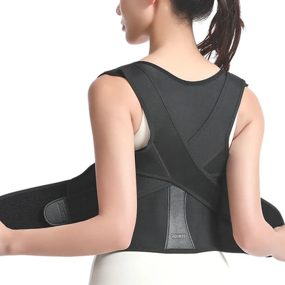 AOLIKES Back Brace Posture Corrector for Men and Women - Adjustable Posture Back Brace for Upper and Lower Back Pain Relief