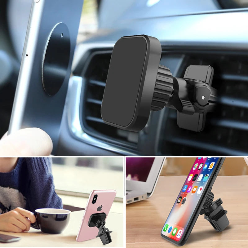 Magnetic Phone Holder for Car [6X Upgraded Magnets][Case Friendly]Car Vent Phone Mount 360-Degree Rotation Cell Phone GPS Holder