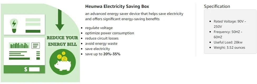 Electricity Saving Box US/EU Adapter Intelligent Power Factor Saving Device Smart Power Saver Cost Reducing Home Office