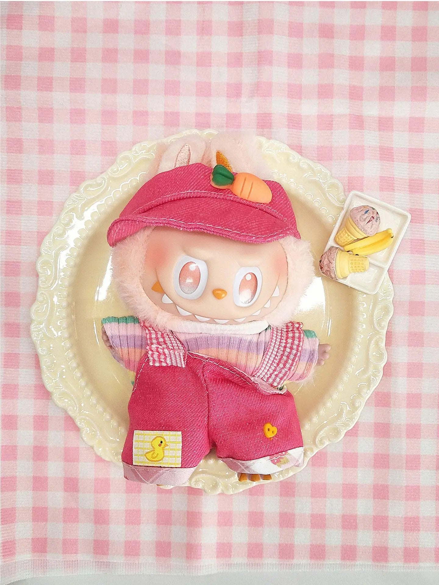 Labubu's Third-generation Baby Clothes, Labubu 3.0 Baby Clothes, Sitting Party Clothes, Blind Box Clothes, 17cm