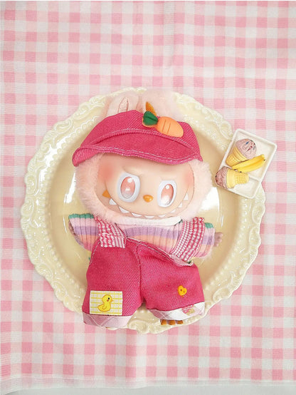 Labubu's Third-generation Baby Clothes, Labubu 3.0 Baby Clothes, Sitting Party Clothes, Blind Box Clothes, 17cm