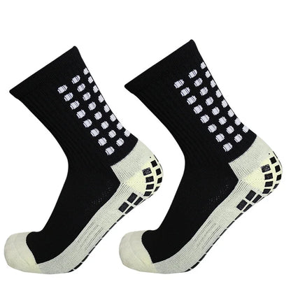 Sports 2025 and New Football Socks Women Men New Socks Non-slip Silicone Bottom Soccer Basketball Grip Socks