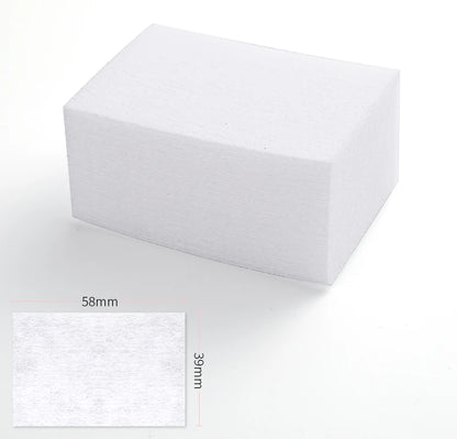 450pcs Lint-Free Nail Polish Remover Wipes Cotton Wipes Manicure Cleaner UV Gel Nail Polish Removal Pads Papers Cleansing Tools