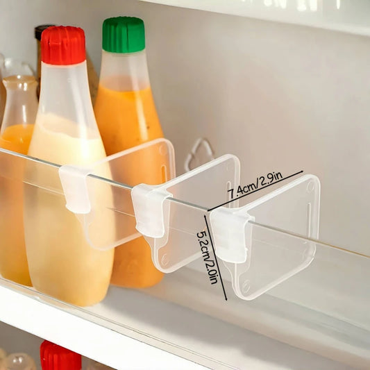 Home Refrigerator Storage Partition Board Adjustable Fridge Divider Storage Separators Kitchen Bottle Can Shelf Organizer