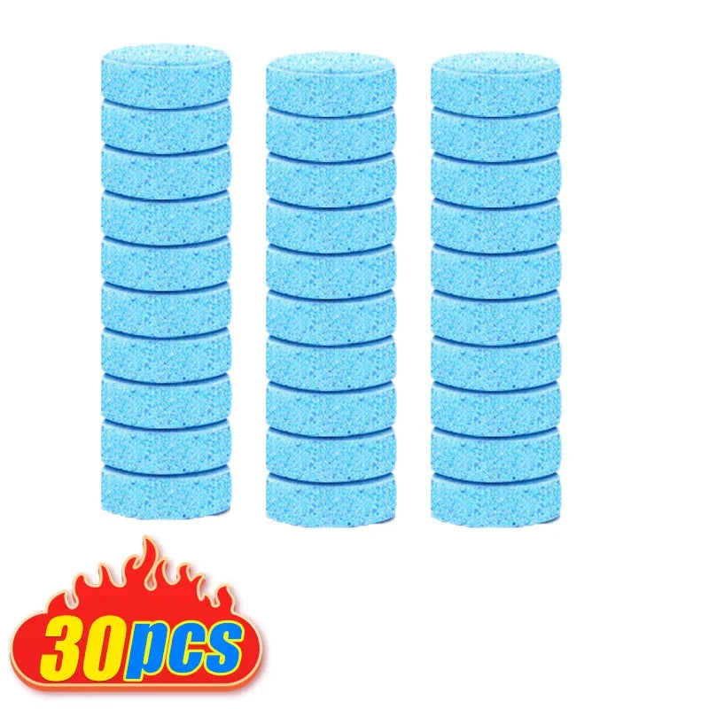 50pcs Car Effervescent Washer Tablet Auto Glass Washing Tablet Car Windscreen Cleaner Windscreen Glass Cleaning Tablet