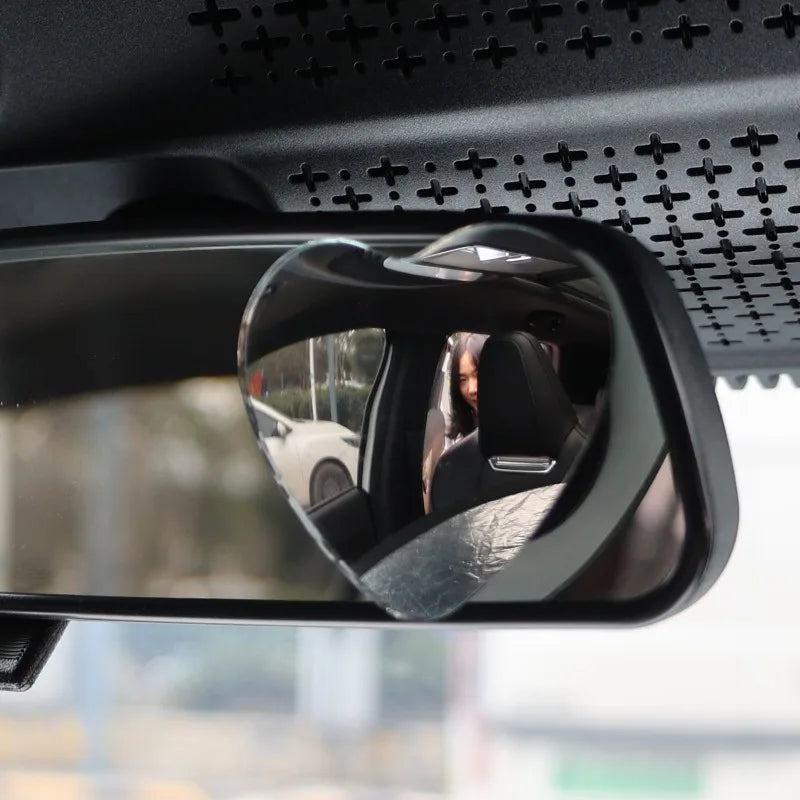 Car Frameless Blind Spots Mirror Cute Heart Shape Side Mirror Rearview Mirrors Auxiliary Accessories for Auto SUV Motorcycle