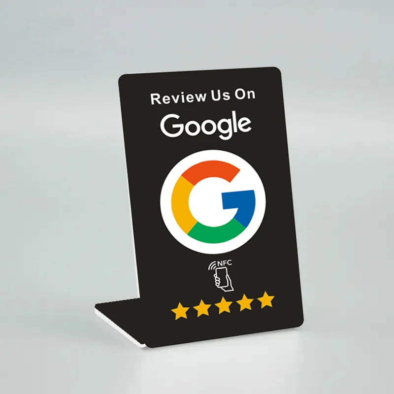 Slim Size NFC Google Reviews for Google Reviews Social Business Review Cards NFC Stand