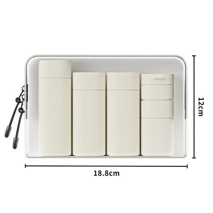 6pcs 15-100ml Travel Bottles Set Cosmetic Bottles Empty Container Leakproof Refillable Bottle For Shampoo Conditioner Lotion