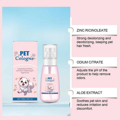 Deodorizing Dog Spray Mild Kitten Odor Removal Natural Deodorizer Perfume Spray For Dogs And Cats Long-lasting Odor Control