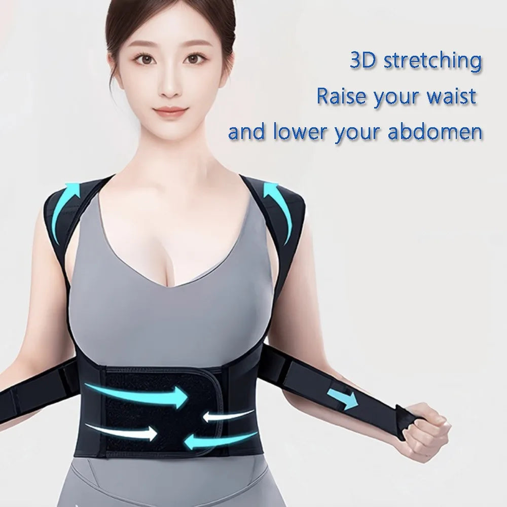 Adjustable Breathable Posture Corrector Back Support Brace for Scoliosis Hunchback Relief Men Women Medical Grade Straightener