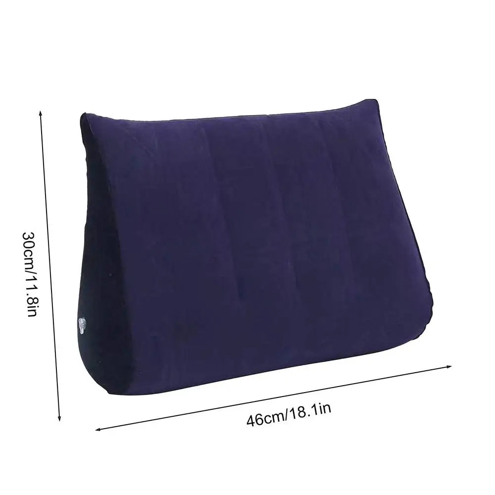 Wedge Pillow Knee Cushion Foot Pillow Elevation Leg Pillows Inflatable Back Pillow Soft Support Cushion Backrest For Travel