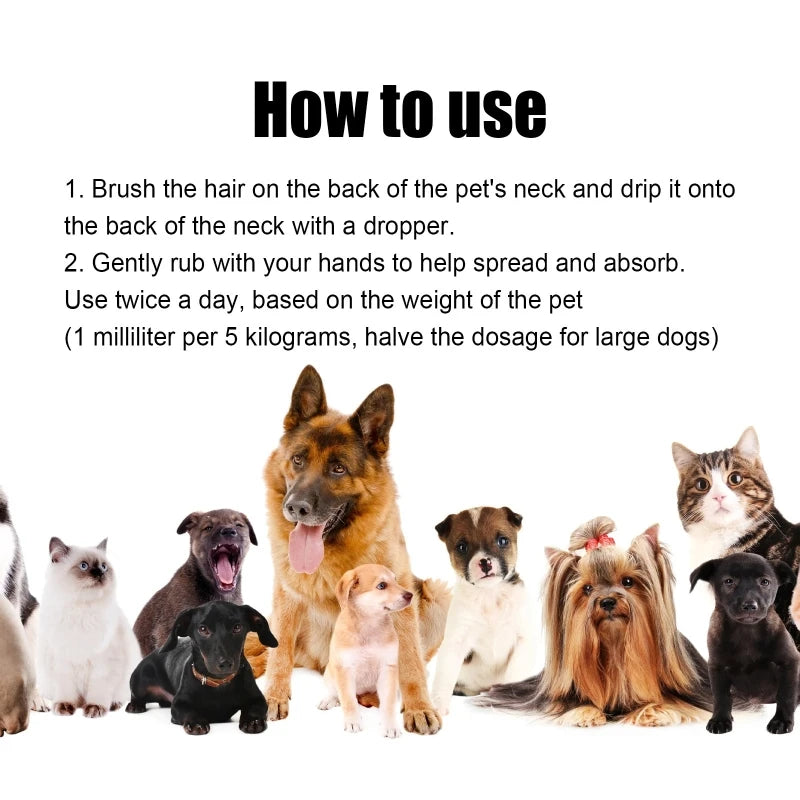 Pet Hair&Skin Care Essence Dog Hair Serum Pet Hair Serum Pet skin Repair Essence