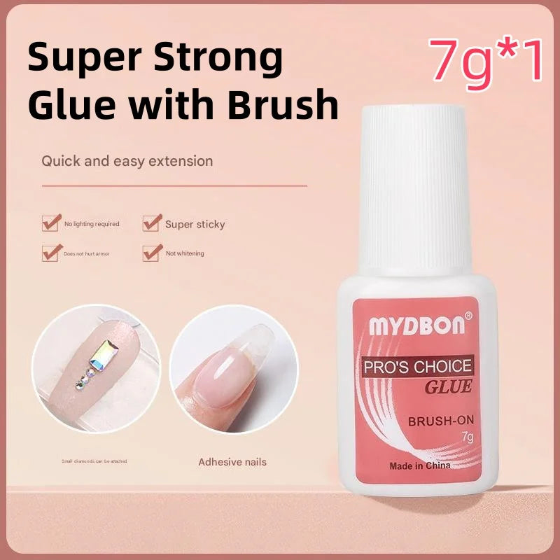 30/20/10pcs Fast-Dry Nail Glue Acrylic False Nail Tips Glue Gel For Fast Extension Super Bond Rhinestones False Nails Mini Glue