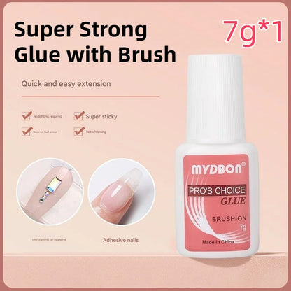 30/20/10pcs Fast-Dry Nail Glue Acrylic False Nail Tips Glue Gel For Fast Extension Super Bond Rhinestones False Nails Mini Glue