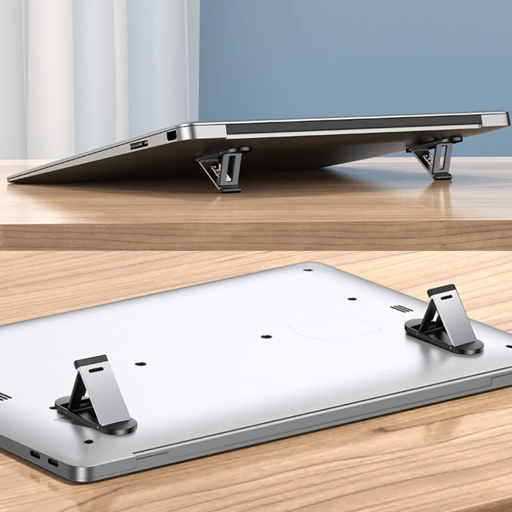 Laptop Heighten Stand for Keyboard Tablet Phone Holder Mini Portable Legs Laptop Stands for Macbook Huawei Notebook Support Feet