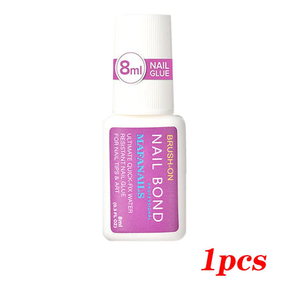 10g Nail Glue For Nail Tips Strongest Press On Nails (2/3/7/8/10ml) Nail Bond Brush On Nail Glue For For Acrylic Tips Nail Glue