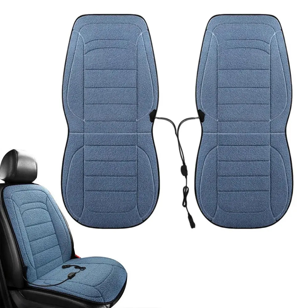 2pcs Car Driver Heated Seat Cushion Universal Auto Heated Seat Covers Seat Car Heater Cushion Fast Heating Cars Seat Heating Pad