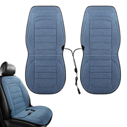 2pcs Car Driver Heated Seat Cushion Universal Auto Heated Seat Covers Seat Car Heater Cushion Fast Heating Cars Seat Heating Pad