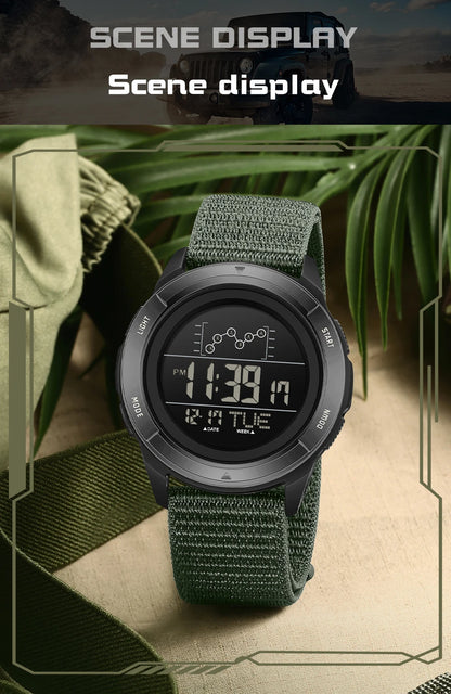 SANDA 2198 Single Monitor Male Student Electronic Watch Multifunctional Waterproof sports Student Electronic Watch 2025